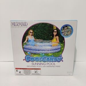 PoolCandy Inflatable Mermaid Print Sunning Pool New In The Box